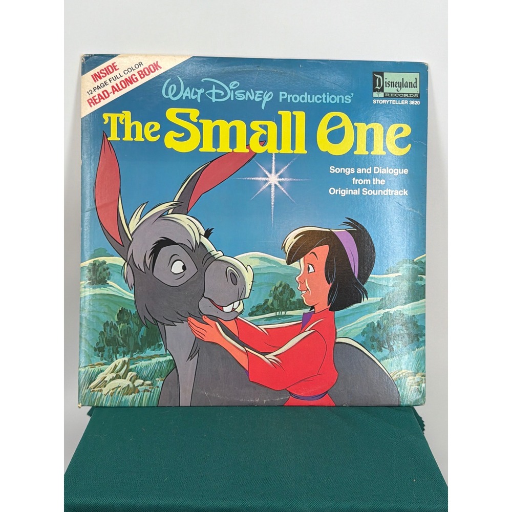 Walt Disney The Small One Vinyl Record Read-Along Book Storyteller 3820 1978 LP
